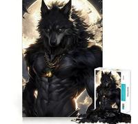 Werewolf Under Full Moon 1000 Piece Teenager Puzzles Mental Focus Game Precision Cut Smooth Edges Christmas Stocking Stuffer Game (50x75cm)
