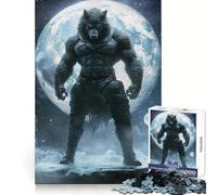 Werewolf Under Full Moon 1000 Pieces Jigsaw Puzzles for Adults Sharp Memory Serene Escape Neat Edges Ideal Present (38x52cm)