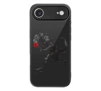 Werewolf with Rose Cell Phone Case Compatible with iPhone 17/17 Air/17 Pro/17 Pro Max Glass Back Protective Shell