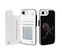 Werewolf with Rose Cell Phone Flip Case Compatible with iPhone 16/16 Plus/16 Pro/16 Pro Max/16 E/SE4 Soft Protective Shell