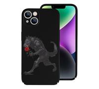 Werewolf with Rose Slim Cell Phone Case Compatible with iPhone 14/14 Plus/14 Pro/14 Pro Max Hard Protective Shell