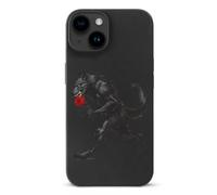 Werewolf with Rose TPU Cell Phone Case Compatible with iPhone 15/15 Plus/15 Pro/15 Pro Max Soft Protective Shell