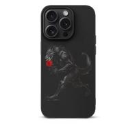 Werewolf with Rose TPU Cell Phone Case Compatible with iPhone 15/15 Plus/15 Pro/15 Pro Max Soft Protective Shell