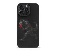 Werewolf with Rose TPU Cell Phone Case Compatible with iPhone 15/15 Plus/15 Pro/15 Pro Max Soft Protective Shell
