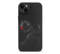 Werewolf with Rose TPU Cell Phone Case Compatible with iPhone 15/15 Plus/15 Pro/15 Pro Max Soft Protective Shell