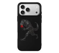 Werewolf with Rose TPU Cell Phone Case Compatible with iPhone 17/17 Air/17 Pro/17 Pro Max Soft Protective Shell