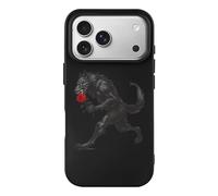 Werewolf with Rose TPU Cell Phone Case Compatible with iPhone 17/17 Air/17 Pro/17 Pro Max Soft Protective Shell
