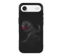 Werewolf with Rose TPU Cell Phone Case Compatible with iPhone 17/17 Air/17 Pro/17 Pro Max Soft Protective Shell
