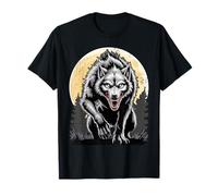 Werewolf Wolf Howling at Full Moon T-Shirt
