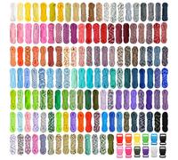 WEREWOLVES 140 Colors Paracord Combo Kit -10 Feet Paracord Bracelets Kit, Multifunction Paracord Rope for Making Bracelets, Lanyards, Dog Collars (Mixed 1-Color)