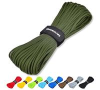 WEREWOLVES Paracord Rope, 7 Strands 4mm 100ft Parachute Cord for Crafts, DIY Projects, Survival Bracelets (Army Green, 100 Feet)