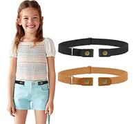 WERFORU Kids Elastic Belts No Buckle Stretch Belt for Boys and Girls, Invisible Adjustable Elastic Buckle Free Belt for Jeans Pants