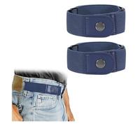 WERFORU Men 2 Loop No Buckle Elastic Belt for Women Men side belts, Fit 1.5 Inch Belt Loop