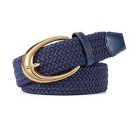 WERFORU Women's Elastic Woven Braided Belt Ladies Stretch Casual Belt for Jeans Pants