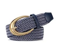 WERFORU Women's Elastic Woven Braided Belt Ladies Stretch Casual Belt for Jeans Pants