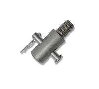 WERHE Adapter M14 for Earth Auger, Hardened Steel, with Quick-Change Bolt
