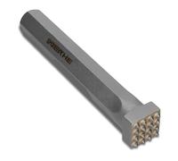 WERHE Bush Hammer HEX28, 16 Carbide Teeth, 220 mm