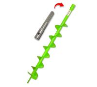 WERHE Earth Auger 120 mm, SDS Max Shank, Steel, For Fence Posts and Trees