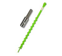 WERHE Earth Auger 40 mm with Hex Adapter, Post Hole Auger