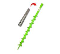 WERHE Earth Auger 50 mm with Metal Blades - Robust Steel for Tree Planting and Fence Construction - SDS Max Compatible for Professionals and DIYers