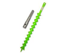WERHE earth auger 60 mm with carbide blades - robust steel for tree planting and fence building - SDS Plus compatible