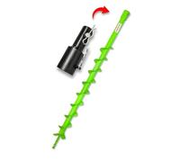 WERHE Earth Auger for Drill, Ø 50 mm, 80 cm Long, Adapter for Stihl