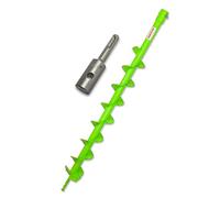 WERHE Earth Auger Set Ø 80 mm, 80 cm, SDS Plus Adapter, Steel