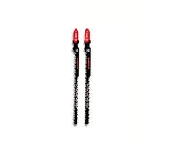 WERHE Jigsaw Blades Wood 2-Piece Set - Double-Sided T344CB 116mm for Curved Cuts - Precise Clean Cuts in Wood - T-Shank Compatible for Professionals and DIYers
