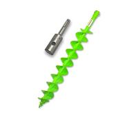 WERHE Professional drill bit for auger 80 mm pile well precise double spiral carbide hartmetall eco color paint with SDS Plus adaptor