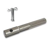 WERHE SDS Max Adapter for Earth Auger, Steel with Bolt, Shank 20 mm