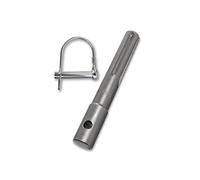 WERHE SDS Max Adapter for Earth Augers - Compatible with Drills and Rotary Hammers - Robust Steel with Spring Steel Bolt - for Garden and Construction Work