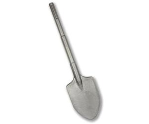 WERHE SDS Max Point and Shovel Chisel 105 x 440 mm, Tool Steel for Concrete | 18 mm tool mount, sandblasted surface, compatible with standard rotary hammers, incl. plastic case, 2.52 kg
