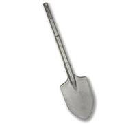 WERHE SDS Max Pointed Spade Chisel 105 x 440 mm - Robust Tool Steel for Demolition Work on Concrete Asphalt Masonry - SDS-Max 18 mm Mount