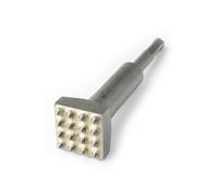 WERHE® SDS Plus Bush Hammer Chisel 16 Teeth 140mm Long, Square 32mm - Hammer Chisel for Electric Rotary Hammer - Bush Hammers, for hammering Concrete