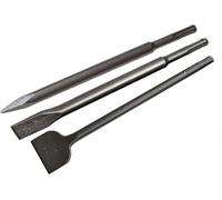 WERHE SDS Plus Chisel Set, 600 mm, 3-piece, Point, Flat and Spade Chisels
