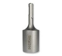 WERHE SDS Plus Earth Rod Driver, Ø 25.5 mm, for Earthing Rods, Steel