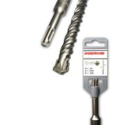WERHE SDS-Plus hammer drill bit 20 x 600 mm - four-cutter carbide edge for precise drilling in concrete and masonry