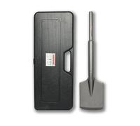 WERHE Shovel Chisel 110 mm x 410 mm, SDS Max Shank, Alloy Steel | weight 2.76 kg, shot-blasted surface, incl. plastic case, for concrete, asphalt, roots, compatible with rotary hammers