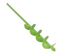 WERHE Soil auger for drill 50 mm Ø, 450 mm length - Garden auger for cordless screwdriver for planting, flower and hole digging - Digging tool for garden