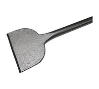 WERHE Spade Chisel SDS Plus 75x250 mm, Flat Chisel, Hardened Steel | compatible with Bosch, Makita, DeWalt rotary hammers, ideal for tile removal, concrete removal, tool-free change, For Plaster
