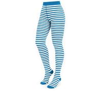 Weri Spezials Women's cotton tights - warm and fashionable - in different patterns and colour variations. - White - 11/13 UK