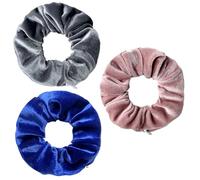 WERIGONI Pack of 3 Women's Hair Bobbles with Zip, Elastic Hair Bobbles with Hidden Zip Pocket, Secret Compartment, Scrunchie