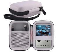 WERJIA Hard Carrying Case Compatible with TRIMUI Brick Hammer/TRIMUI Brick Retro Handheld Game Console，Mesh Pocket fits Cable, SD Card (Grey)