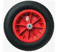 WERKA PRO - 10351 - Inflatable wheel 13" - Plastic rim - D: 330 x 85 - Bore 10 mm - Hub 74 mm - Ideal for hand truck, trolley