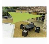 WERKA PRO Rectangular Sun Shade Sail 4 x 5 m Lime Green