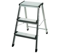 WerkaPro 10426 - 3 steps - Foldable - Height 67.5 cm - Non-slip steps - Maximum load: 150 kg - Equipped with non-slip pads on each foot.