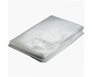 WerkaPro 10728 Transparent Tarpaulin 3 x 4 m 160 g/m² Polyethylene UV Treated
