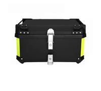 WERKFNKBNH Motorcycle Tool Bag 45L 55L 65L Aluminum Alloy Motorcycle Top Case Helmet Box Waterproof Motorbike Trunk Tail Quick Release Rear Luggage(FLAT-65L-BLACK)