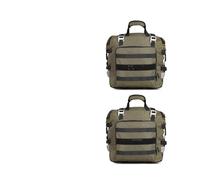 WERKFNKBNH Motorcycle Tool Bag Motorcycle Double Side Bag 20L Motor Quick Release Saddle Waterproof Inner Travel Pannier Tail Luggage 2Pcs(20LOlive-2pcs)