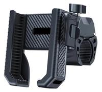 WERKFNKBNH Navigation bracket GPS Mount Electric Car Motorcycle Mountain Takeaway Rider Battery Shockproof Cell Phone Holder(Black)